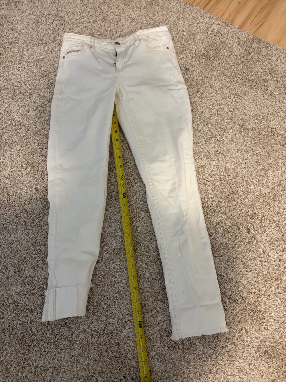 Calvin Klein Jeans Bright White Ankle Skinny